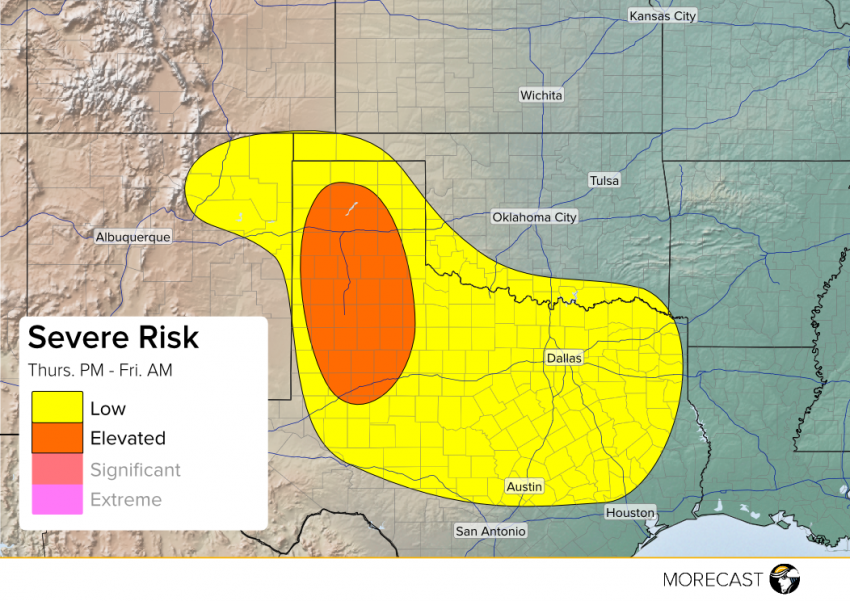 Severe Storms Possible in Texas April 28