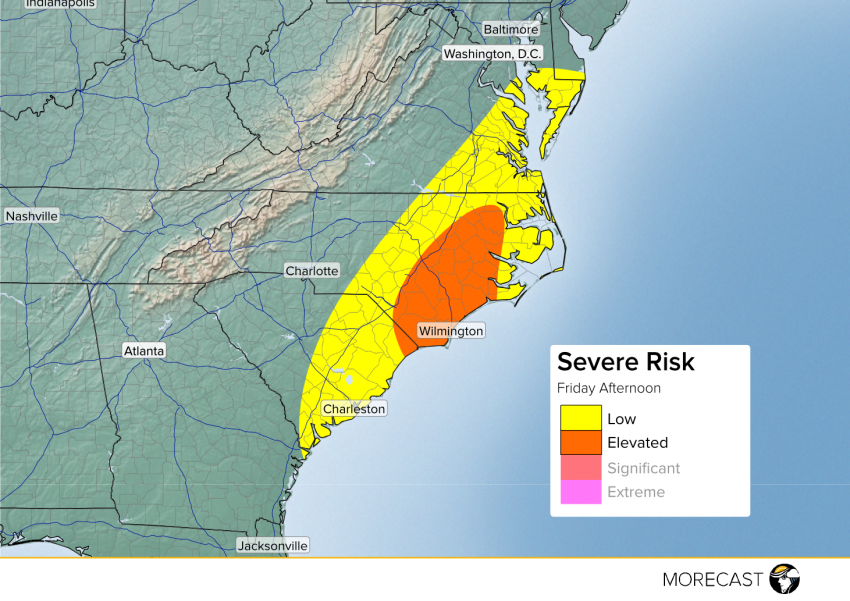 Severe Storm Potential for the Carolinas May 13, 2016