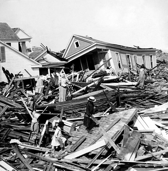 Damage from the Great Galveston Hurricane