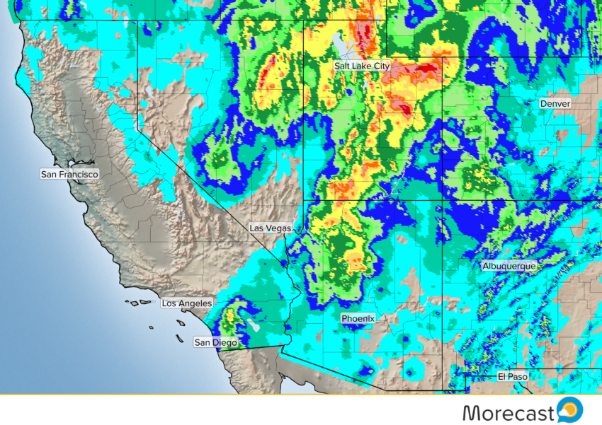 Heavy Rain from Hurricane Paine in the Southwest