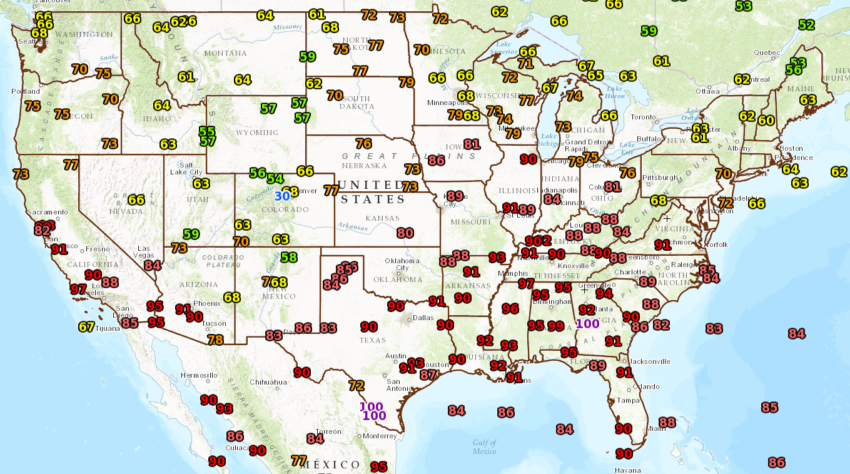 Max Temp September 23