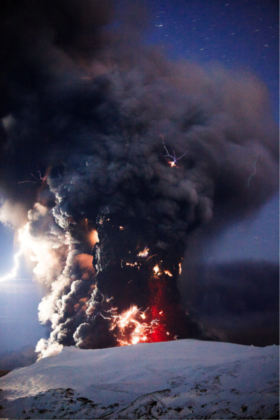 Orage volcanique 