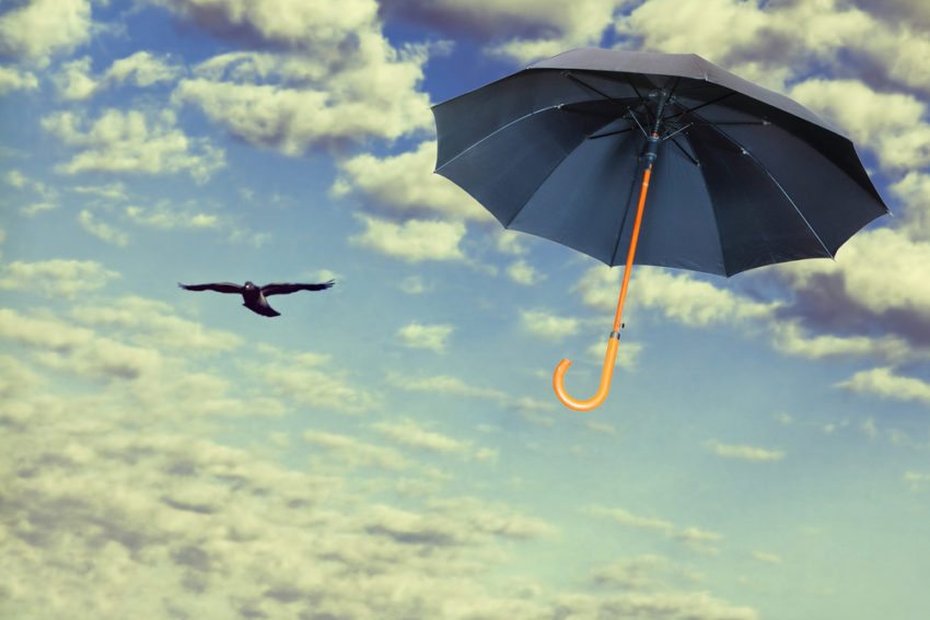 The famous parrot umbrella of Mary Poppins (c) Zurbagan / shutterstock