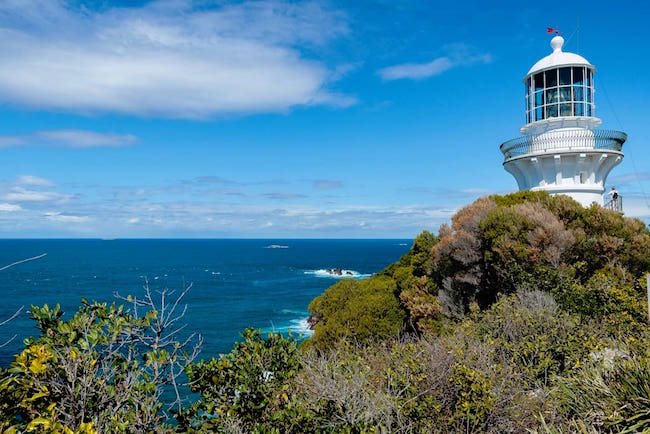 The Sugarloaf Point Lighthouse in Seal Rocks, New South Wales, Australia. © airbnb / Judy, Linda And Lori