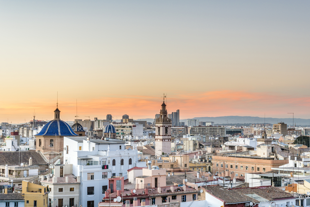 Vista panorámica de la ciudad de Valencia (c) shutterstock/Sergey Didenko