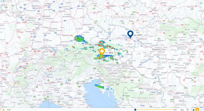 Radar-Bild Morecast