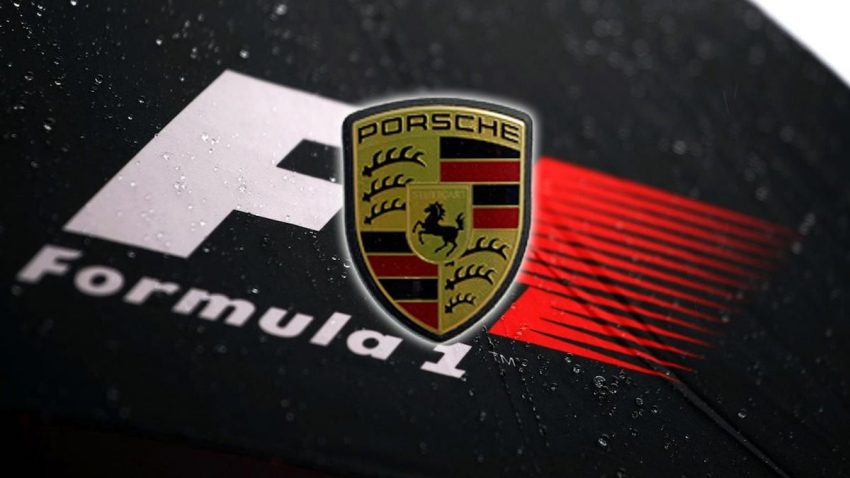 Formel 1-Logo und Porsche Logo