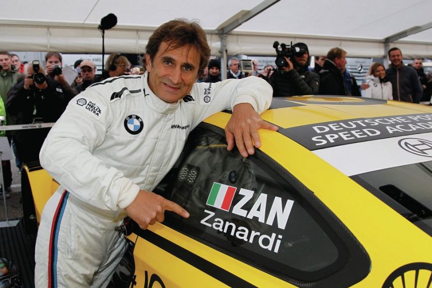 Alex Zanardi mit Auto. © BMW